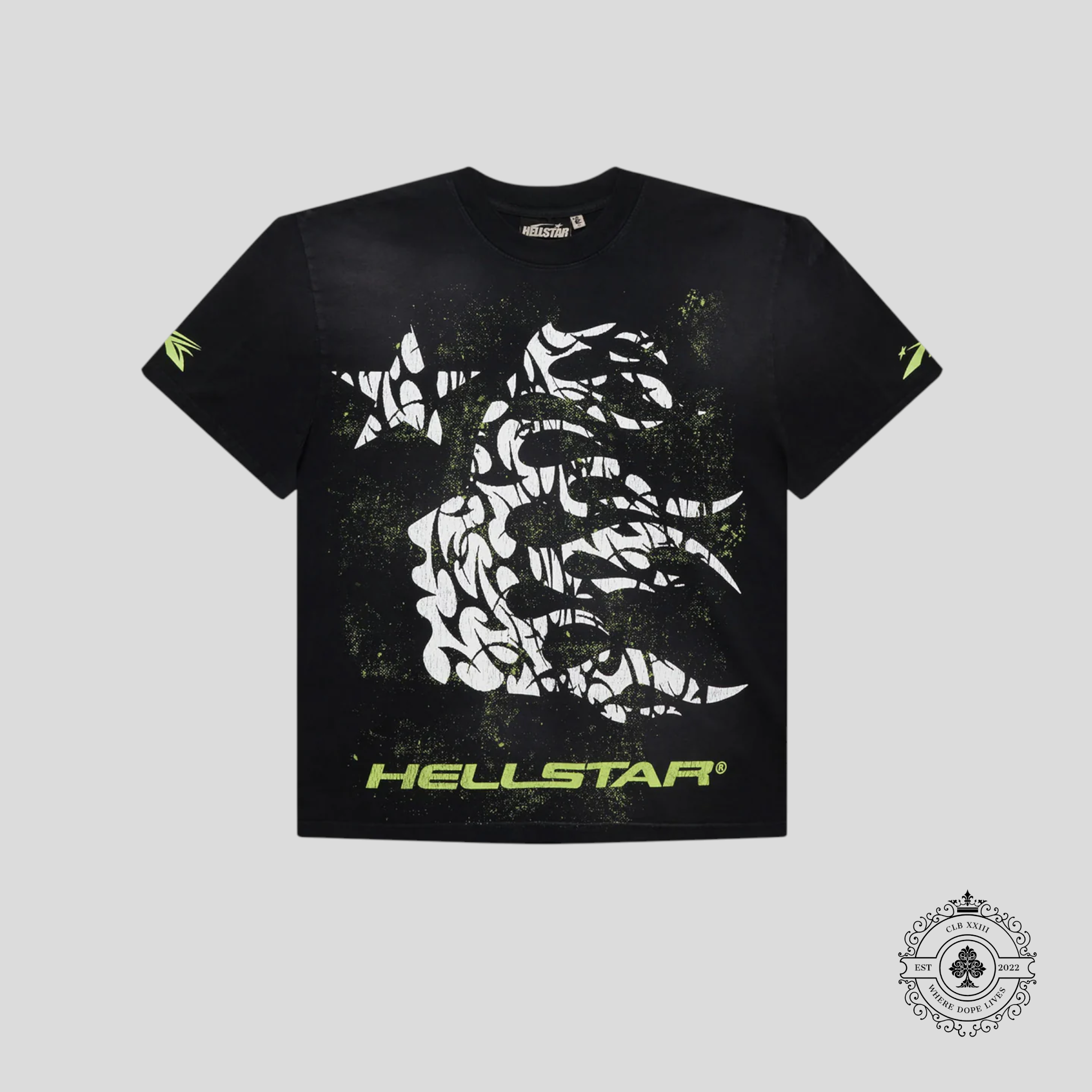 Hellstar Thorn T-Shirt in Black/Green